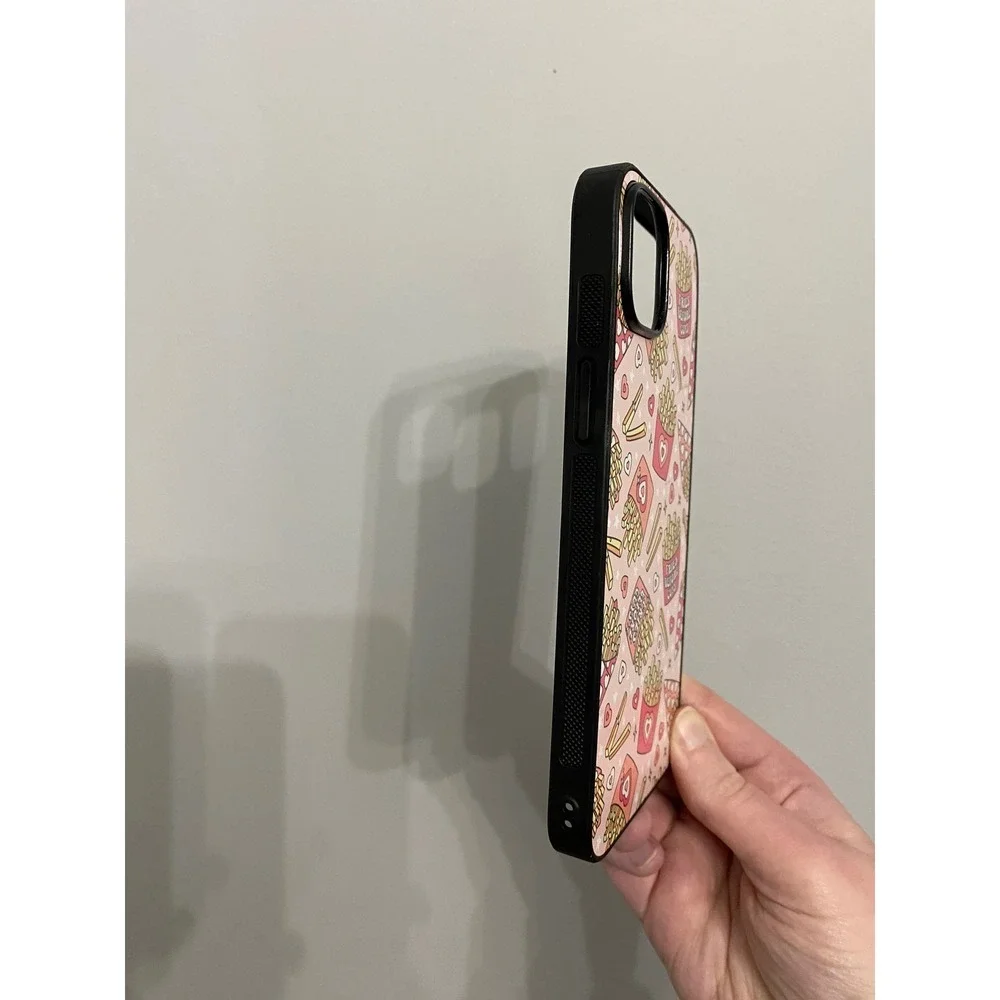 iPhone 15 Plus Case Unisex Pink Fries Before Guys Graphic Print Protective Shell